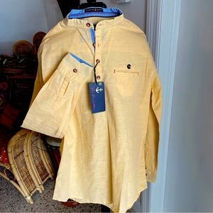 Blue Bay Clothing Men’s Pullover Cotton Shirt! New!  Medium